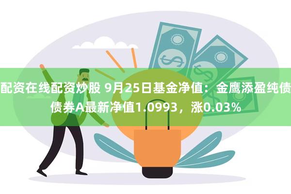 配资在线配资炒股 9月25日基金净值：金鹰添盈纯债债券A最新净值1.0993，涨0.03%