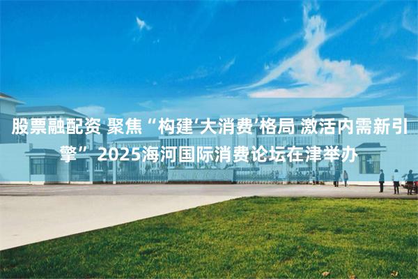 股票融配资 聚焦“构建‘大消费’格局 激活内需新引擎” 2025海河国际消费论坛在津举办